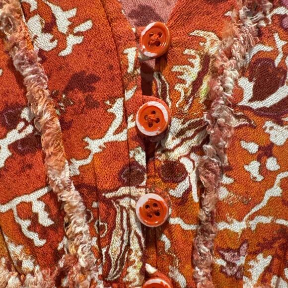 IRO Women’s Size 36 Size 4 Floral Print Lightweight Romper Boho Multi Color - Picture 9 of 9